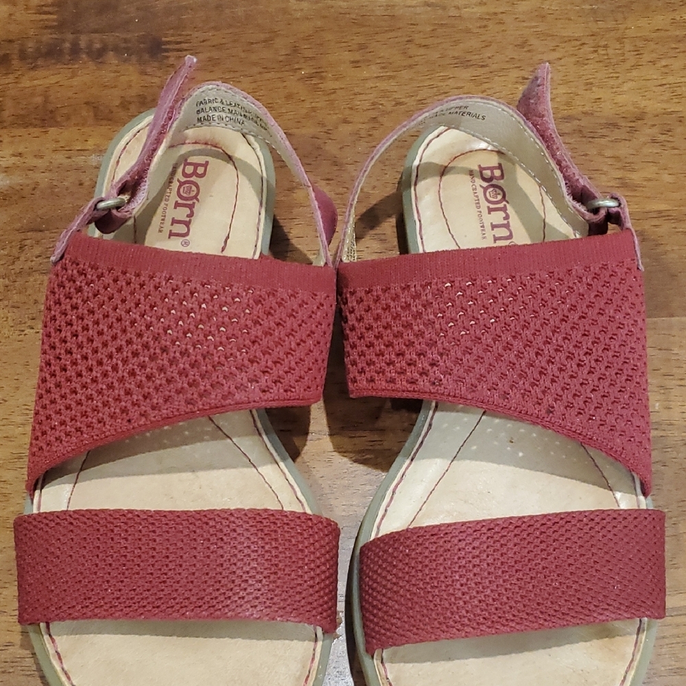 Born Women's Red Sandals Size 6
